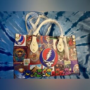 Unique Grateful Dead Colorful Graphic Logo
Shoulder Tote Bag
New Vegan Leather